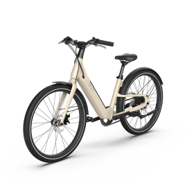 Electric Bike w/ 40 Miles Max Operating Range and 25 mph Max Speed - Desert Sand