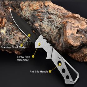 Stainless Steel Folding Knife, Outdoor Camping Hiking Pocket Knife, Self-Defense Folding Mini Knife, Men's Gift