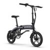 Aostirmotor 14" Electric Bike,350W 7.5Ah/36V E Bike, Lightweight Folding Electric Bicycles for Adult(White)