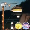 32.8 ft Waterproof Retractable Strip Light Soloar Powered LED String Lights for Outdoor, Camping, tent, garden, Patio