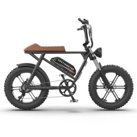 AOSTIRMOTOR STORM new pattern Electric Bicycle 750W Motor 20" Fat Tire With 48V 13AH Li-Battery