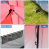 430*430*210cm Polyester Cloth Fiberglass Poles Can Accommodate 14 People Camping Tent Red And White