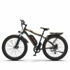 AOSTIRMOTOR 26" 750W Electric Bike Fat Tire P7 48V 13AH Removable Lithium Battery for Adults with Detachable Rear Rack Fender