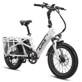 A6 Cargo Ebike, Step Through Electric Bike for Carrying Passenger or Kids