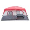 430*430*210cm Polyester Cloth Fiberglass Poles Can Accommodate 14 People Camping Tent Red And White