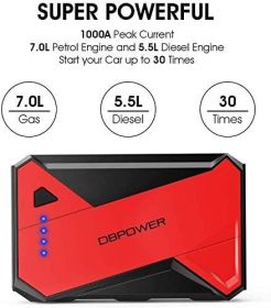 DBpower DJS80 1000A Portable Car Jump Starter