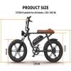 AOSTIRMOTOR STORM new pattern Electric Bicycle 750W Motor 20" Fat Tire With 48V 13AH Li-Battery