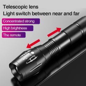 A100 Outdoor LED Rechargeable Zoom Mini Power Torch Flashlight T6