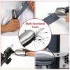 8 In 1 Multi Tool Hammer Zoomable LED Flashlight Emergency Auto Escape Tool