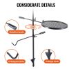 VEVOR Swivel Campfire Grill, Fire Pit Grill Grate over Fire Pits, Heavy Duty Steel Grill Grates, 360° Adjustable Open Fire Outdoor Cooking Equipment