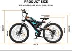 AOSTIRMOTOR Electric Bicycle 500W Motor 20" Fat Tire With 48V/15Ah Li-Battery S05