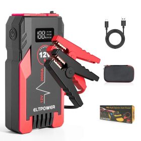 ET05 2000A Car Portable Jump Starter with Dual USB, 1 Pack, 9.8 x 4.1 x 5.3in