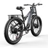 GUNAI GN68 Dual Motor Electric Bike for Adult 26Inch Mountain Ebike with 2000W Motor and 48V 17.5AH Samsung Battery