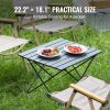 VEVOR Folding Camping Table, Outdoor Portable Side Tables, Lightweight Fold Up Table, Aluminum Alloy Ultra Compact Work Table with Carry Bag