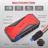 DBPOWER Peak 1600A 18000mAh Portable Car Jump Starter( up to 7.2 Gas;  5.5L Diesel Engines) Battery Booster with Smart Charging Port;  LCD Display;  I