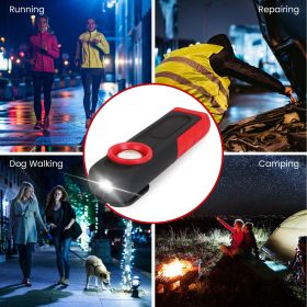 LED Work Light Pocket Light Mini Magnetic Flat EDC Flashlight with 4 Modes Hook IP44 Waterproof Dimmable for Repairing Emergencies