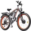 Electric Bike 2000W Dual Motor Fat Tire 26x4 Mountain Bike