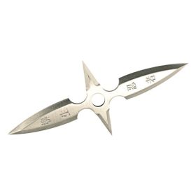 4" Stainless Steel Single Piece Throwing Star