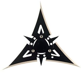 4",3 Point Black Stainless Steel Throwing Star