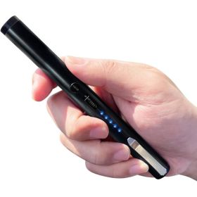 40,000,000 Volts Pen Stun Gun Flashlight with battery meter and pocket clip Black