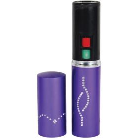 25,000,000 Volt Rechargeable Lipstick Stun Gun with Flashlight (Options: Purple)