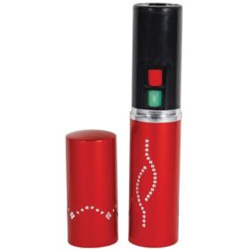 25,000,000 Volt Rechargeable Lipstick Stun Gun with Flashlight (Options: Red)