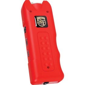 80,000,000 volt MultiGuard Stun Gun Alarm and Flashlight with Built in Charger (Options: Red)