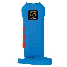 Trigger 75,000,000 Stun Gun Flashlight with Disable Pin. (Color: Blue)