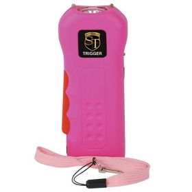 Trigger 75,000,000 Stun Gun Flashlight with Disable Pin. (Color: Pink)