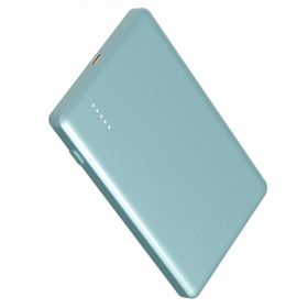 2 In 1 5000mAh MagSafe Wireless Power Bank PD20W Magnetic Fast Charger Portable Phone Charger Fit for IOS Phone 15 14 13 12 Series And More (Color: Cyan)