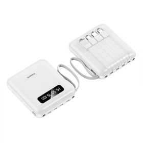 Kravenco Portable Charger, USB C in&out High-Speed Charging Battery Pack (Color: White)