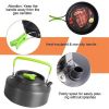 Outdoor Hiking Picnic Camping Cookware Set Picnic Stove Aluminum Pot Pans Kit