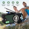 3600mAh Emergency Crank &NOAA Weather Radio; Hand Crank/Solar/USB Charging; Portable Radio With (AM FM /WB); Radio With Other Function For BT Speaker