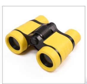 4X30mm Kids Binocular Telescopes Children Educational Folding Telescope Outdoor Bird Watching Optics Telescope Christmas Gift (Color: Yellow)