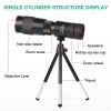 4K 10-300X40MM Super Telephoto Monocular Telescope Zoom Monocular Binoculars Pocket Telescope for Smartphone Take Picture