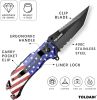 Pocket Knife With Clip, Folding Knife, Pocket Knife for Men,Sharp Hiking Camping Fishing Work Outdoor Survival Men knives