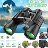 180x100 High Power Military Binoculars Day Night Vision Compact Waterproof Binoculars For Bird Watching Hunting Travel Football Games Stargazing With