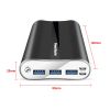 Portable Charger PowerMaster 20000mAh Power Bank Total 5.8A Output 3-USB Ports External Battery Pack