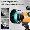 150X Zoom HD Star Moon Professional Astronomical Telescope; Space Monocular Powerful Binoculars; Long Range Night Vision Tourism