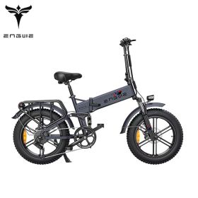 ENGWE ENGINE Pro 48V16Ah Fat Tire 750W Electric Bike Hydraulic Oil Brake Mountain Electric Bicycle (colour: GREY, BATTERY: 750W 76AH)