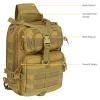 15L Unisex Medium Sling Shoulder Bag MOLLE Outdoor Daypack Backpack