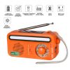 Emergency Radio Hand Crank Solar; Portable Weather Radio With AM/FM/WB/NOAA; Bright Flashlight; SOS Alarm; Reading Lamp; 2000mAh Cell Phone Charger Fo