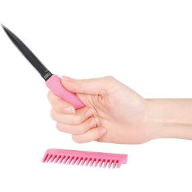 Comb Metal Knife (Options: Pink Color)