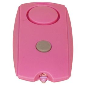 Mini Personal Alarm with LED flashlight and Belt Clip (Color: Pink)