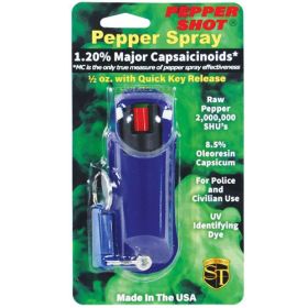 Pepper Shot 1.2% MC 1/2 oz Halo Holster (Options: Blue)