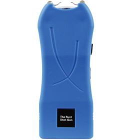 Rechargeable Runt 80,000,000 volt stun gun with flashlight and wrist strap disable pin (Options: Blue)