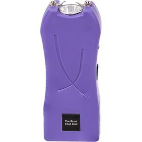 Rechargeable Runt 80,000,000 volt stun gun with flashlight and wrist strap disable pin (Options: Purple)