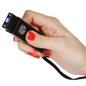 Slider 40 million volt stun gun flashlight 4.9 milliamps (Options: Black)