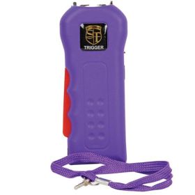 Trigger 75,000,000 Stun Gun Flashlight with Disable Pin. (Color: Purple)