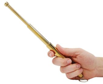 12 Inch Steel Baton (Options: Gold)